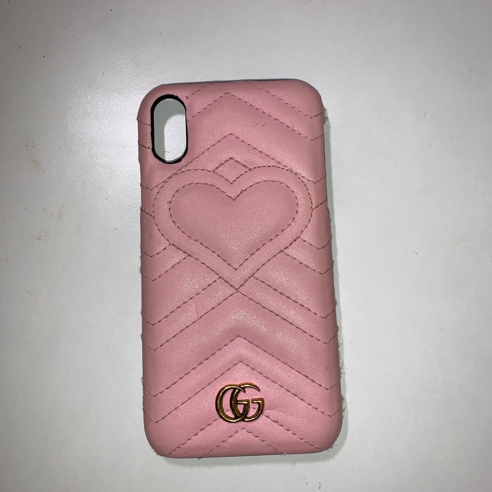 Phone case for iPhone XR Gucci marmont pink